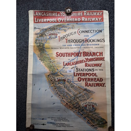 236 - Poster x2 Lancashire Yorkshire Liverpool Overhead and Spring Clean