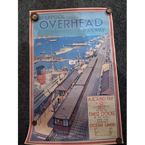 235 - Posters x2 Liverpool Railways