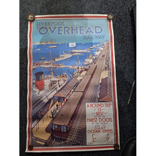 235 - Posters x2 Liverpool Railways