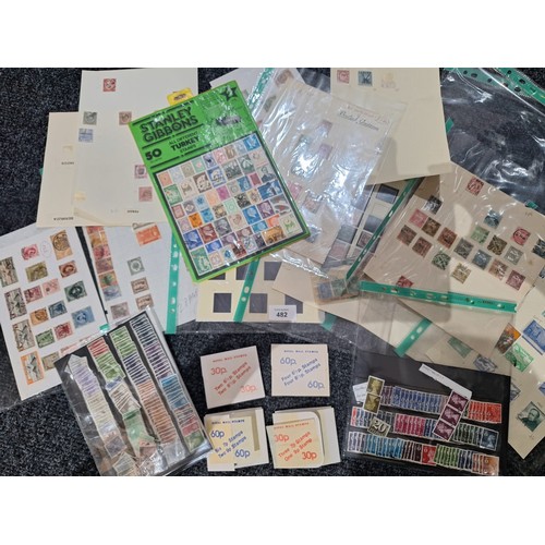 482 - Large selection of vintage stamps from clearance