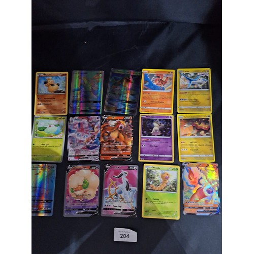 204 - Pokémon Cards x27 (presented as genuine some rare)