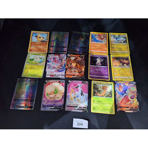 204 - Pokémon Cards x27 (presented as genuine some rare)