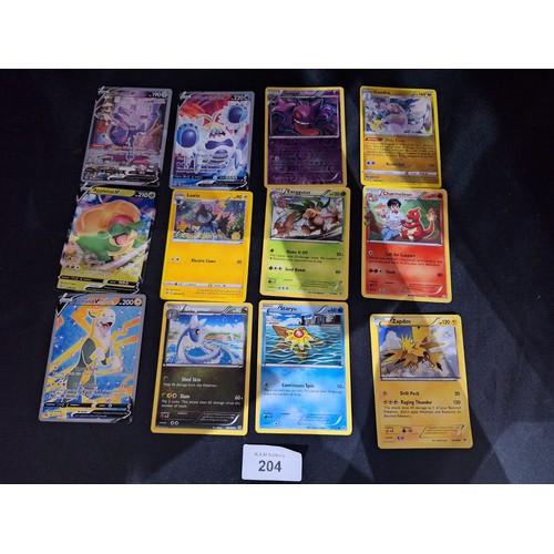 204 - Pokémon Cards x27 (presented as genuine some rare)