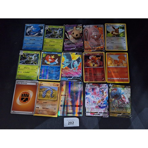 202 - Pokémon Cards x27 (presented as genuine some rare)