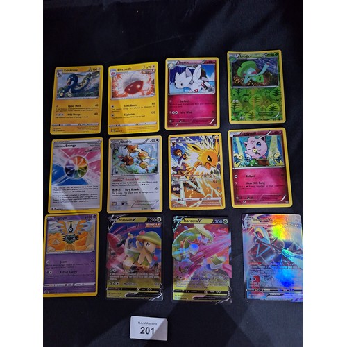 201 - Pokémon Cards x27 (presented as genuine some rare)