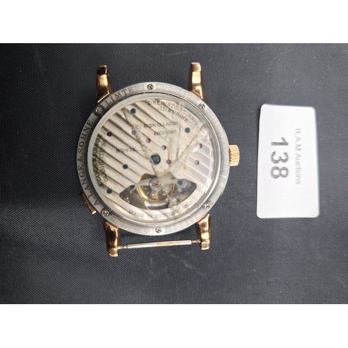 138 - A. Lange and Sohne Watch (Needs Finger Fixing Back)