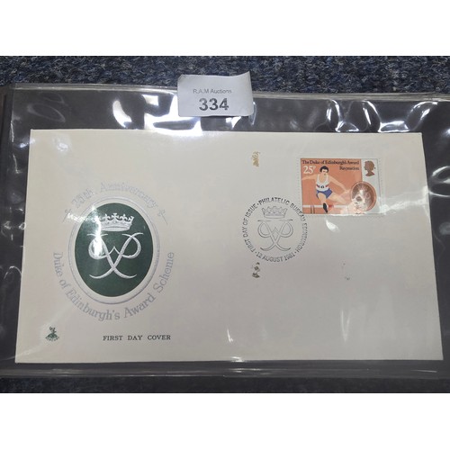 334 - Album of first day covers x40 + super condition