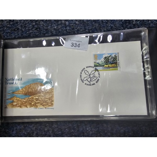 334 - Album of first day covers x40 + super condition