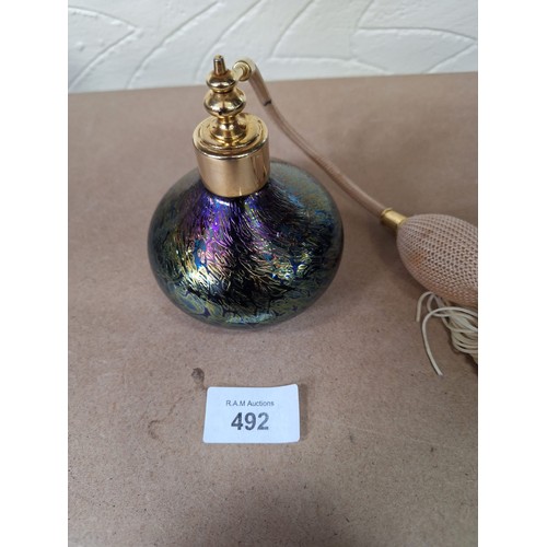 492 - Vintage Ditchfield Style Perfume Bottle Signed To The Base