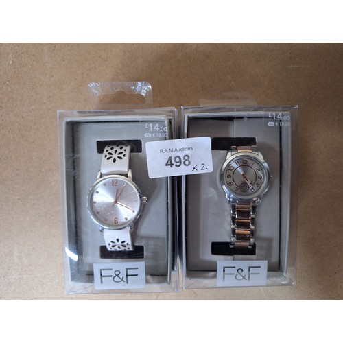 498 - F and F Watches x2 New In The Box