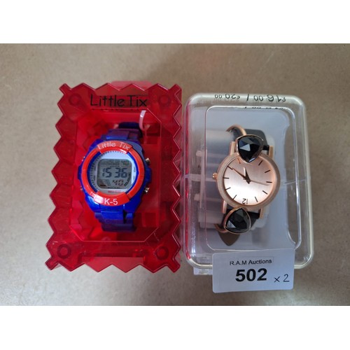 502 - Little Tix Watch and an F and F Watch New In The Case