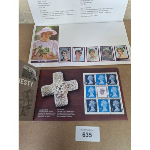 635 - Royal Mail Book Of Stamps and Diana