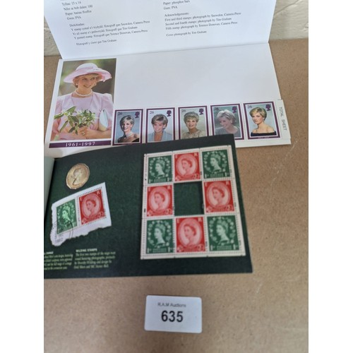 635 - Royal Mail Book Of Stamps and Diana