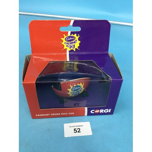 52 - Boxed Corgi Cream Egg Car