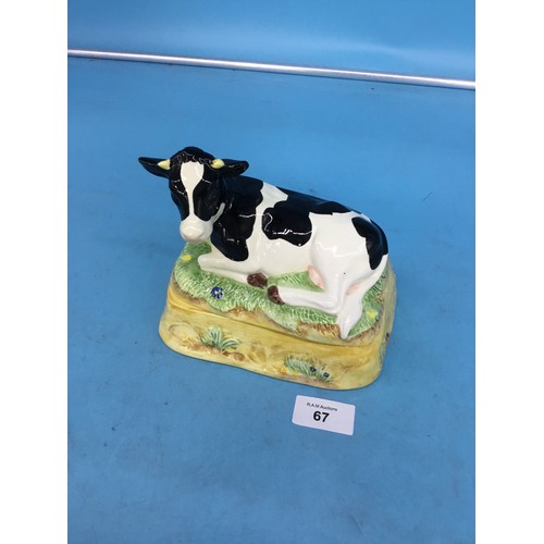 67 - James Harriet’s Country Kitchen Cow Butter Dish