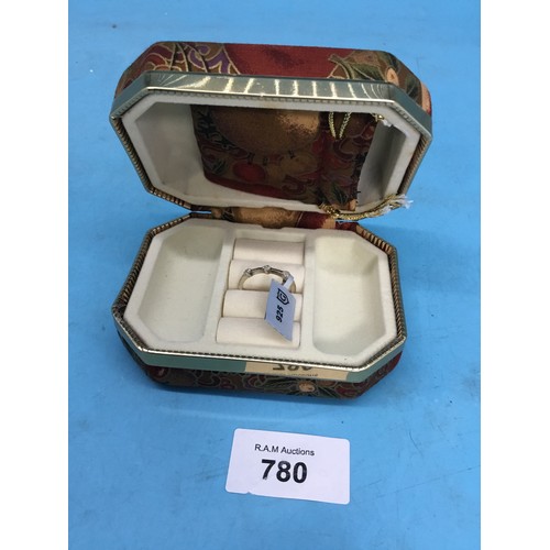 780 - Jewellery Container and a 925 Silver Ring