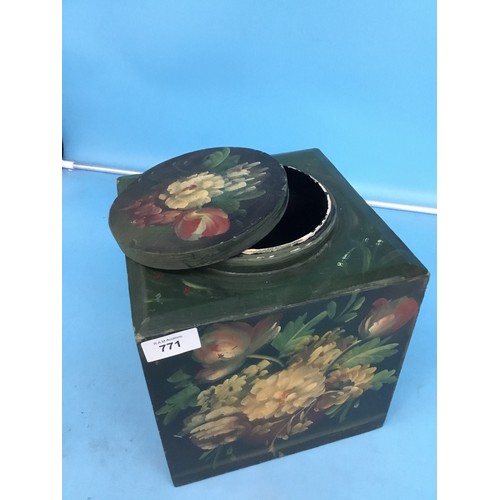 771 - Antique Large Papier Mache Shop Display Caddy