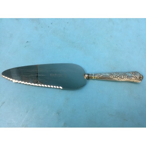 772 - Hallmarked Silver Handled Cake Knife