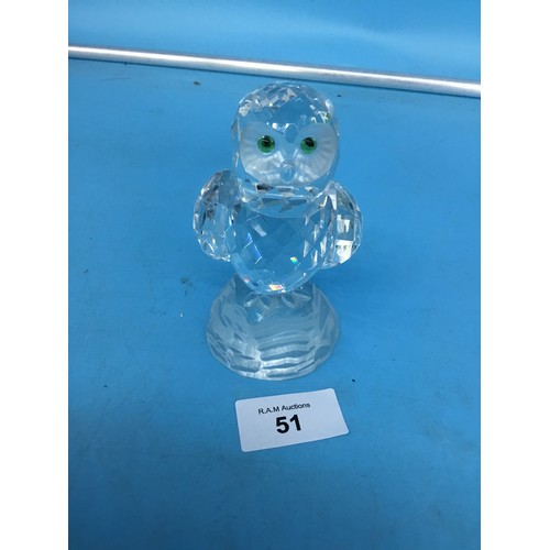 51 - Crystal Glass Owl