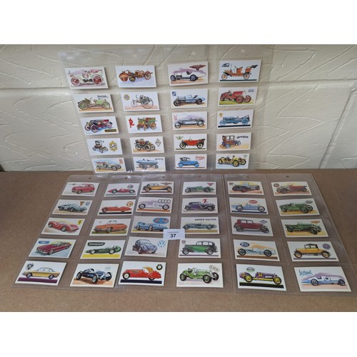 37 - Vintage Full Set of Brooke Bond Tea Cards History of the Motor Car