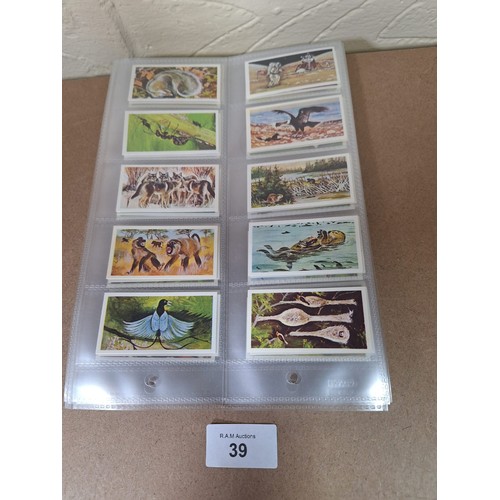 39 - Full Set of Brooke Bond Tea Cards Wonders of Wildlife