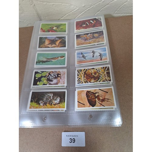 39 - Full Set of Brooke Bond Tea Cards Wonders of Wildlife