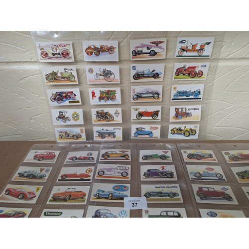 37 - Vintage Full Set of Brooke Bond Tea Cards History of the Motor Car