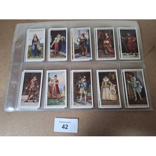 42 - Full Set of Wills Cigarette Cards Period Costumes