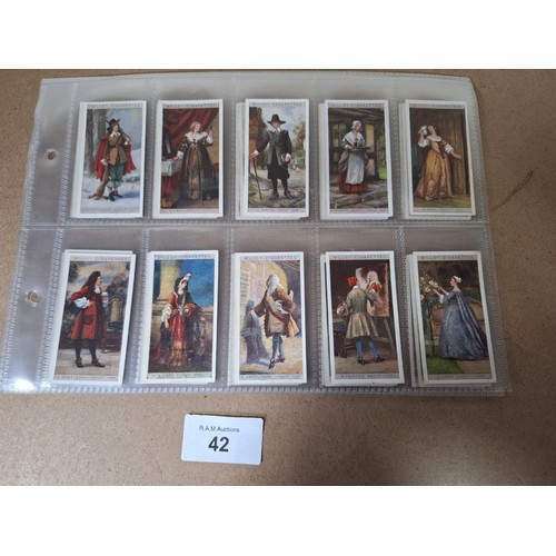 42 - Full Set of Wills Cigarette Cards Period Costumes