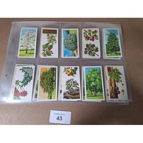 43 - Full Set of Brooke Bond Tea Cards Trees in Britain