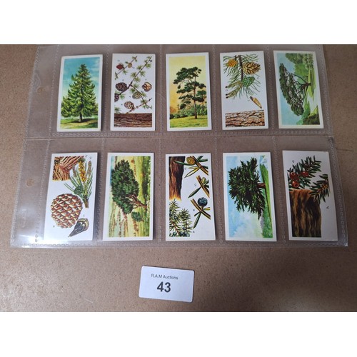 43 - Full Set of Brooke Bond Tea Cards Trees in Britain