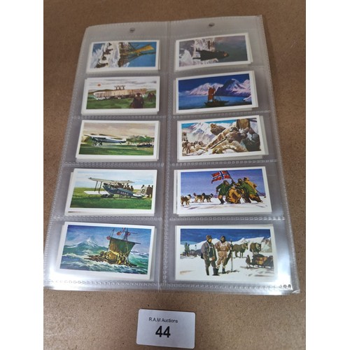 44 - Full Set of Brooke Bond Tea Cards Adventures and Explorers