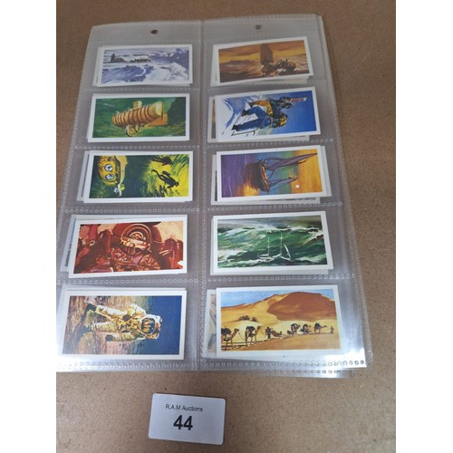 44 - Full Set of Brooke Bond Tea Cards Adventures and Explorers