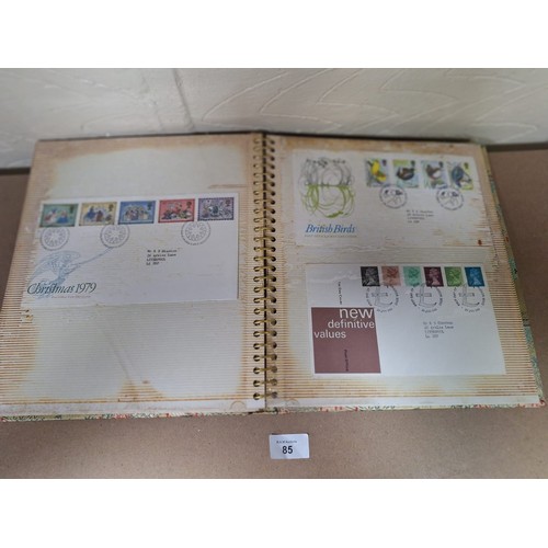 85 - Large Book of 1st Day Covers in a Chinese Silk Fronted Album