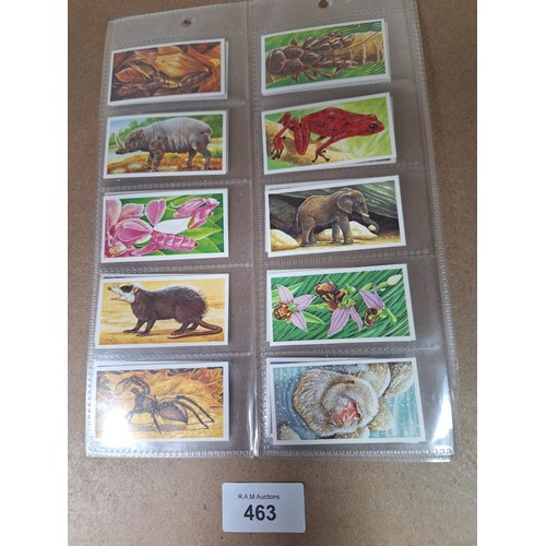 463 - Full Set of Brooke Bond Tea Cards Incredible Creatures