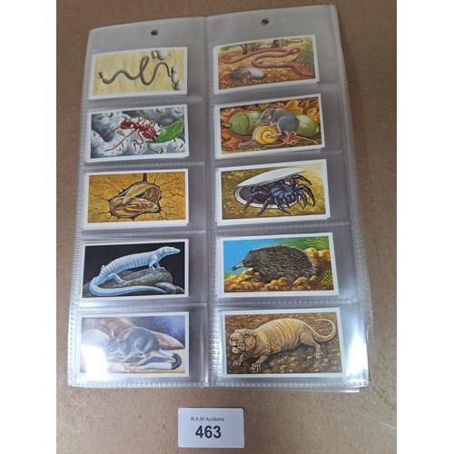 463 - Full Set of Brooke Bond Tea Cards Incredible Creatures