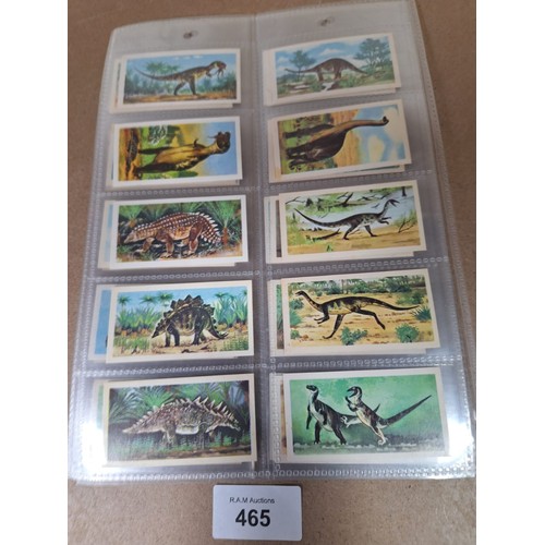 465 - Full Set of Brooke Bond Tea Cards Prehistoric Animals