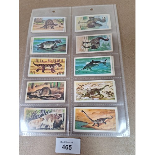 465 - Full Set of Brooke Bond Tea Cards Prehistoric Animals