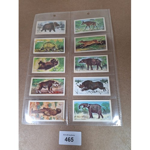 465 - Full Set of Brooke Bond Tea Cards Prehistoric Animals