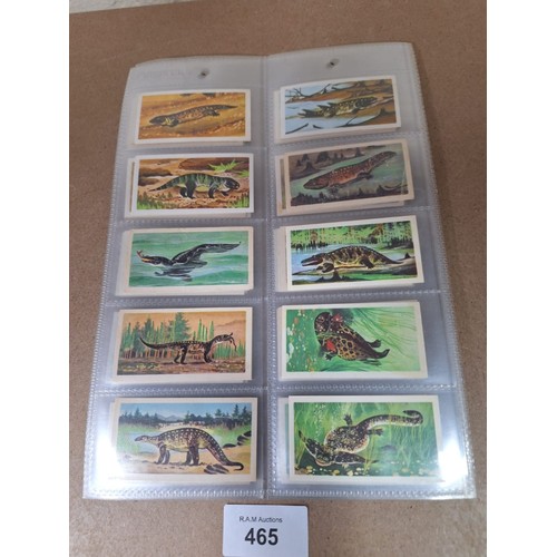 465 - Full Set of Brooke Bond Tea Cards Prehistoric Animals