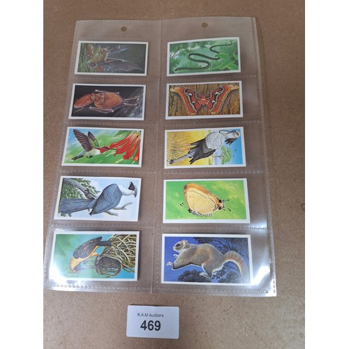 469 - Full Set of Brooke Bond Tea Cards Incredible Creatures