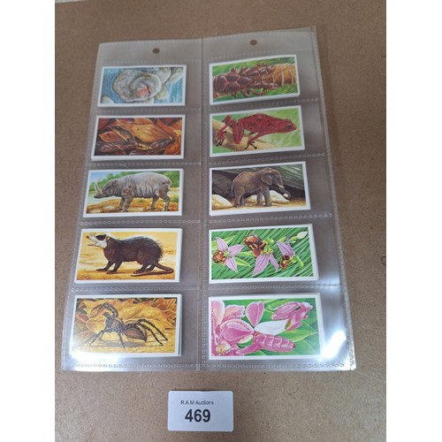 469 - Full Set of Brooke Bond Tea Cards Incredible Creatures