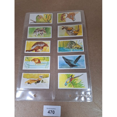 470 - Full Set of Brooke Bond Tea Cards Vanishing Wildlife