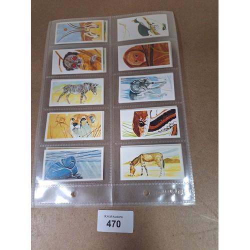 470 - Full Set of Brooke Bond Tea Cards Vanishing Wildlife