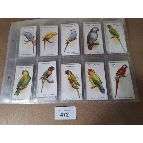 472 - Full Set of John Player Cards Aviary and Cage Birds