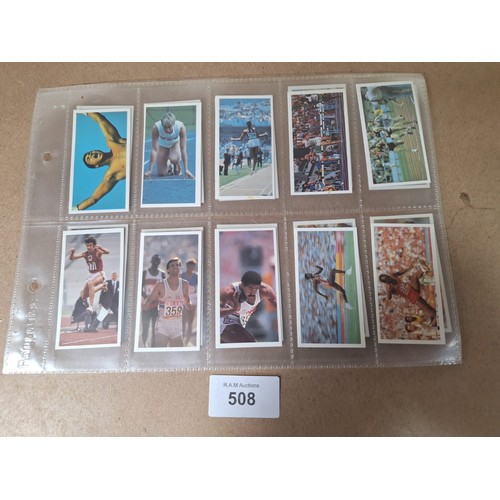 508 - Full Set of Brooke Bond Tea Cards Olympic Challenge 1992