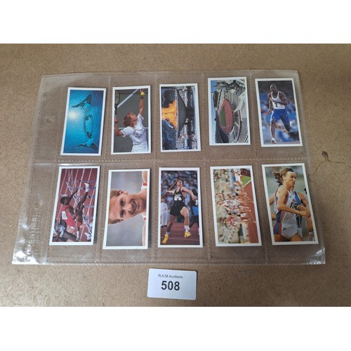 508 - Full Set of Brooke Bond Tea Cards Olympic Challenge 1992