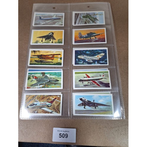 509 - Full Set of Brooke Bond Tea Cards History of Aviation