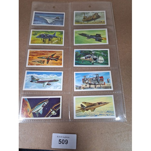 509 - Full Set of Brooke Bond Tea Cards History of Aviation