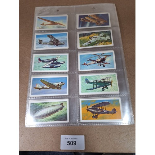 509 - Full Set of Brooke Bond Tea Cards History of Aviation